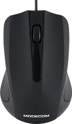 Produktbild von MODECOM MC-M9 Optische Maus, Schwarz, 1000 DPI, 3 Tasten, Scrollrad, USB, passend für Laptop und PC