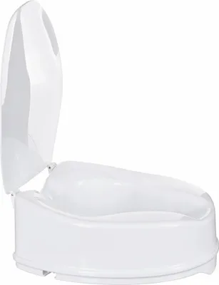 Image de rallonge de siège de toilette avec couvercle 15 cm
