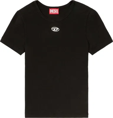 Produktbild von DIESEL Kurzarm-T-Shirt aus der Serie T ELE LONG OD in der Farbe Schwarz