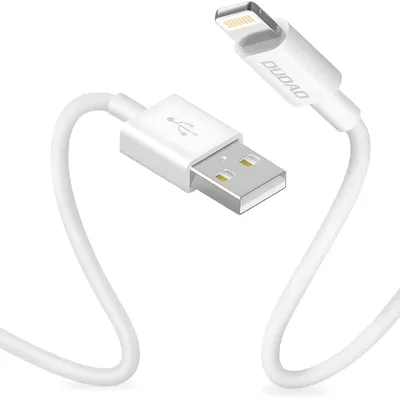 Image de Câble de Chargement Dudao USB-A/Lightning 3A - 1m Blanc KP41429