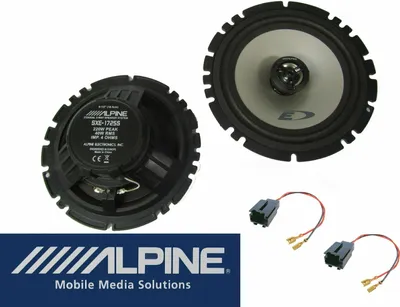 Produktbild von passend für Peugeot 206 1998-2006 CC SW Alpine 2 Wege Lautsprecher Boxen Set Tür Vorn 220 W