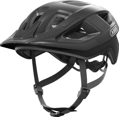 Image de Casque de vélo ABUS Aduro 3.0 - Casque de ville sportif au design élégant pour des tours quotidiens et sportifs - pour femmes et hommes - Noir, taille L (58-62 cm)