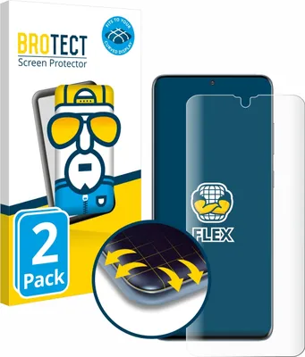 Produktbild von 2x BROTECT Fullscreen Schutzfolie für Samsung Galaxy S20 Plus Displayschutz Folie Fullcover Klar Transparent