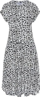Produktbild von LASCANA Jerseykleid mit Animalprint creme-schwarz bedruckt Größe 42