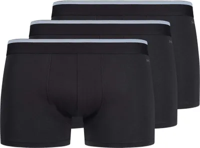 Produktbild von SKINY Herren Boxershorts, 3er Pack - Pants Baumwolle Multipack, Unterwäsche, Unterhose, einfarbig Schwarz XL
