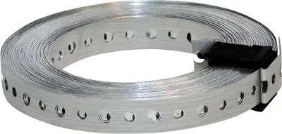Produktbild von BKshop | Lochband - Montageband - 25 x 0,7 mm - 25 m Rolle - Stahl verzinkt