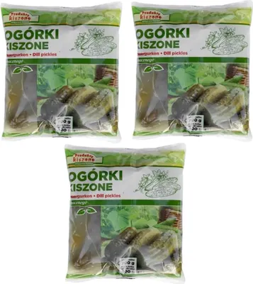 Produktbild von 3 x Kaluzna Salzgurken – Sauergurken im Beutel, 800 g, knackig & herzhaft