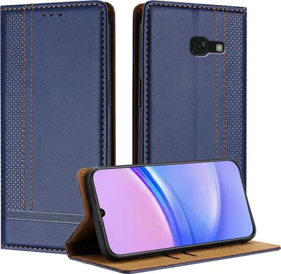 Obrázek produktu pro Pouzdro pro Samsung Galaxy A5 2017 kožené flipové pouzdro s funkcí stojánku modré