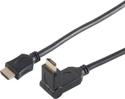 Produktbild von HDMI A-St gerade/HDMI A-St winkelbar verg HEAC 3m