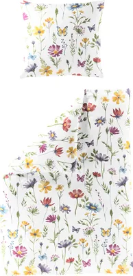 Produktbild von Bierbaum Bettwäsche bunt 1x 155x220 cm + 1x 80x80 cm