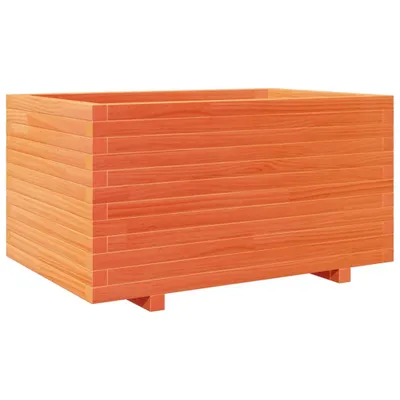 Produktbild von vidaXL Pflanzkübel Wachsbraun 90x60x49,5 cm Massivholz Kiefer