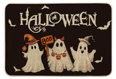Halloween-Türvorleger Geist Fledermaus 40x60 cm