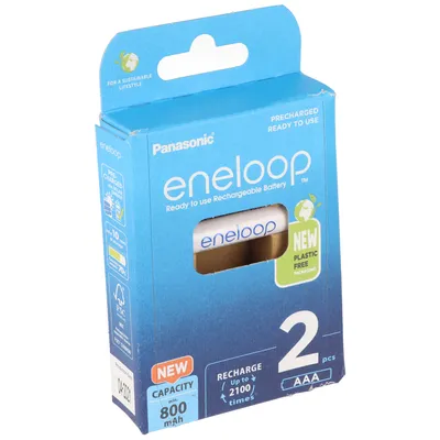 Obrázek produktu pro Panasonic Akumulátory Eneloop AAA 800 mAh 2 ks.