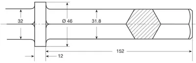 Produktbild von Rennsteig Spitzmeißel für Drucklufthämmer 32 x 152 mm, 500 mm