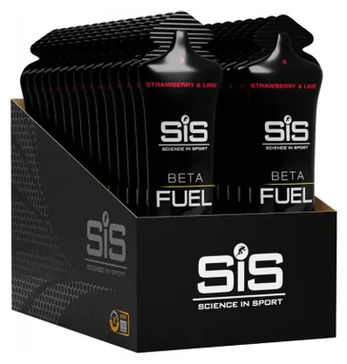Produktbild von Science in Sport BETA Fuel Gel 6x60ml Erdbeere Limette
