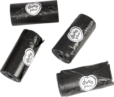 Obrázek produktu pro Duvoplus Hundekotbeutel classic schwarz - 16 x 20 Stück