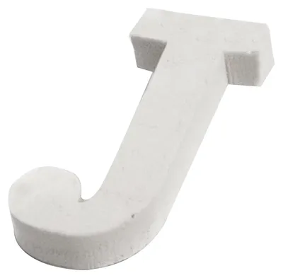 Produktbild von Kleiner Holzbuchstabe J in Weiß 5 cm für Deko - Einheitsgröße