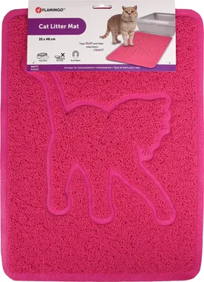 Produktbild von Flamingo VORLEGER FÜR KATZENTOILETTEN Rosie Fuchsie 35x48CM