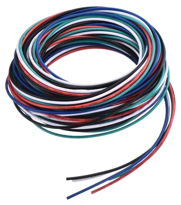Obrázok produktu pre Kábel s priemerom 24 AWG, PVC, dĺžka 3,0 m, 5 farieb