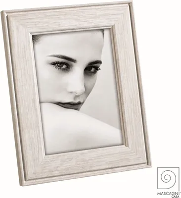 Image de Mascagni A1557 Cadre photo Mdf blanc 15x20 cm
