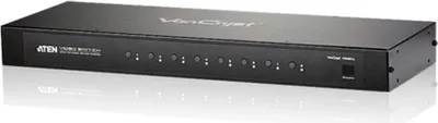Produktbild von ATEN VS0801A Tastatur/Video/Maus (KVM)-Switch Rack-Einbau Schwarz