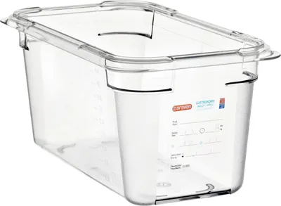 Zdjęcie produktu dla Pojemnik ARAVEN GN 1/3, poliwęglan, głębokość: 150 mm, pojemność: 2,35 litra