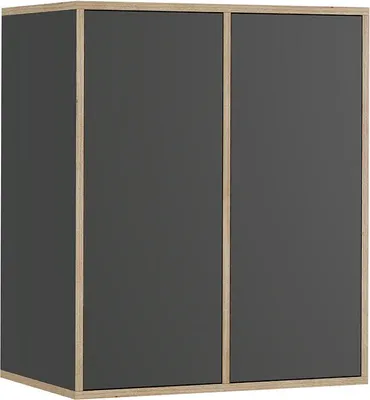 Immagine prodotto di Libreria da parete Vicco Tetrix Antracite 63 x 75 cm con 2 porte, Model 56541