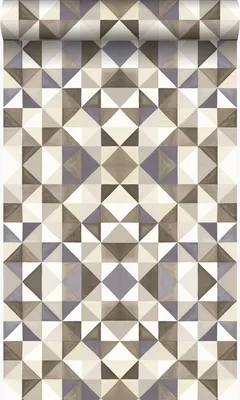Immagine prodotto di Origin Wallcoverings carta da parati cubismo marrone e beige 53 cm x 10.05 m