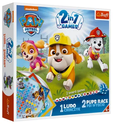Imagen del producto de Juego de Mesa 2en1 Parchís Paw Patrol Trefl 01896
