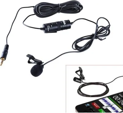 Produktbild von Omnidirektionales Kondensator-Lavalier-Mikrofon für Smartphone, DSLR-Kamera, Audiorecorder, PC usw.