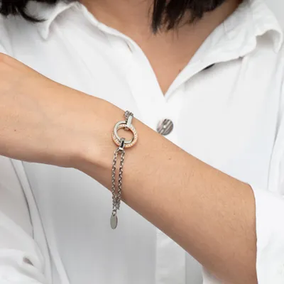 Produktbild von Steel bracelet with crystals LS1780-2 / 2