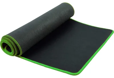 Productafbeelding van XXL Gaming Muismat met Groen Gestikte Randen, 88 x 30 x 0,4 cm