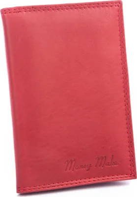 Produktbild von Money Maker Dokumenten-Etui Kartenetui Echtleder Fahrzeugschein-Etui Rot