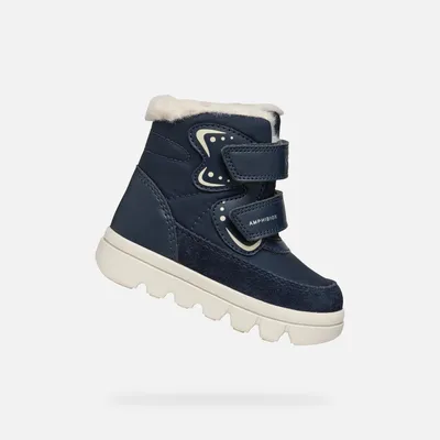 Productafbeelding van Geox donkerblauwe winterlaarzen voor meisjes, model Willaboo B A 21