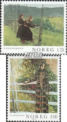 Produktbild von Briefmarken Norwegen 1982 Mi 867-868 (kompl.Ausg.) postfrisch Malerei