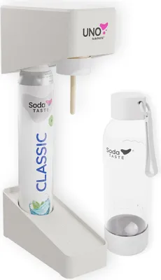 Produktbild von UNO Wassersprudler, nachhaltig und kompakt, kompatibel mit CO₂-Zylindern mit Drehgewinde