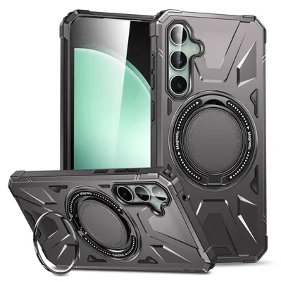 Image de Coque de protection magnétique MagSafe pour Samsung Galaxy A15, anneau antichoc, gris