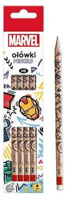 Produktbild von Bleistifte mit Radiergummi, Avengers, 6 Stück, HB