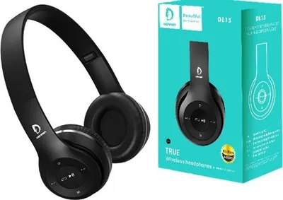 Zdjęcie produktu dla Słuchawki Nauszne Bluetooth Denmen Stereo Czarne Dl15