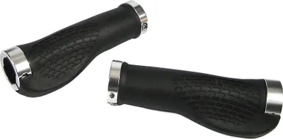 Produktbild von QT Cycletech Ergonomische Schraub Griffe 130mm Handlebar Grips schwarz