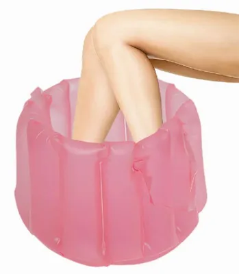 Immagine prodotto di UNIQ Vasca gonfiabile per pediluvio rosa - Vasca pieghevole per pediluvio per la casa e i viaggi - GTIN 5713895043445