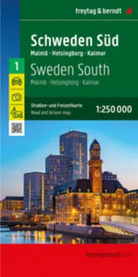 Produktbild von freytag & berndt Straßenkarte Schweden Süd 1:250.000