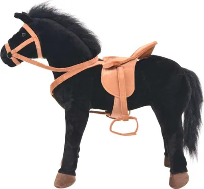 Immagine prodotto di Cavallo in Peluche in Piedi Nero