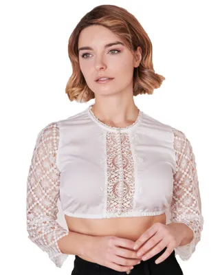 Produktbild von Krüger Collection Dirndlbluse "Filiz" 3/4 Arm 214066 | Ecru Größe: 42