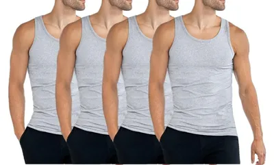 Immagine prodotto di Set di 4 magliette intime da uomo in cotone