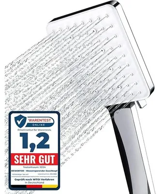 Obrázek produktu pro Vysokotlakš¢ sprchovš¢ hlavice ?et?šªcšª vodu, ru?nšª sprcha s ochranou proti vodnšªmu kameni | [VšªTš§Z TESTU] Velkš¢ de??ovš¢ sprchovš¢ hlavice, 6 re?im? proudu, sprchovš¢ hlavice pro tvrdou vodu, st?šªbrnš¢