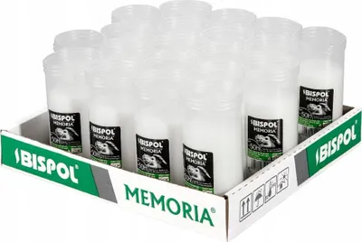 Zdjęcie produktu dla Wkłady do zniczy parafinowe BISPOL P180 50H 20szt.