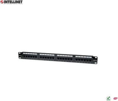 Immagine prodotto di Intellinet 513555 Intellinet Patchpanel 1HE 24-Port Cat5e UTP sw