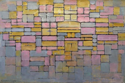 Zdjęcie produktu dla Piet Mondrian Art Print Obraz - Tableau nr 2 Kompozycja nr V (80 x 120 cm)