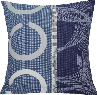 Zdjęcie produktu dla Poszewka krepowa – 40 x 40 cm – niebieska, szara